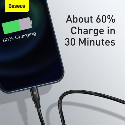 Cáp sạc Baseus Rapid Series Fast Charging & Data Cable 3-in-1 PD 20W CAMLT-SC01 - Hàng chính hãng
