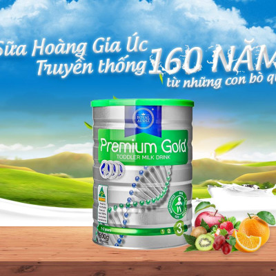 Sữa Hoàng Gia Úc   cho trẻ từ 1 - 3 tuổi Royal AUSNZ Premium Gold 3 