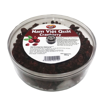 COMBO 2 Hộp Nam Việt Quất khô – Cranberry 350gr dan.d.pak,,không chất bảo quản,giải độc tố trong cơ thể,làm đẹp da,là liều thuốc hữu hiệu để hạn chế nguy cơ bị ung thư, đột quỵ, nhiễm virus, bệnh tim mạch