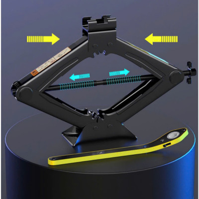 Bộ Kích Gầm Ô Tô, Kích Thay Lốp Cho Xe Hơi Có Đòn Bẩy Nâng Gầm Dễ Dàng Trọng Tải 2 Tấn