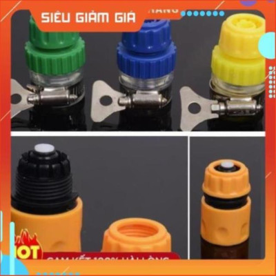 Bộ dây vòi xịt nước rửa xe, tưới cây . tăng áp 3 lần,loại 7m,10m 206587 cút sập,nối nhựa vàng+ tặng túi đựng bút