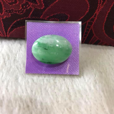MẶT NHẪN OVAL XANH NGỌC NHẸ TRẮNG TO ĐẸP Size 22mm x N16mm x Dầy 4mm Chất liệu ĐÁ CẨM THẠCH TỰ NHIÊN
