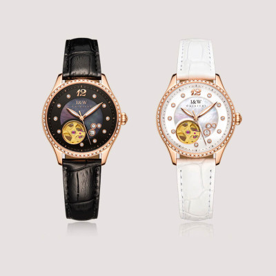 Đồng Hồ Nữ IW CARNIVAL 573L2 Chính Hãng BH 24T Chịu Nước 30m Kính Chống Xước Dây Da Cao Cấp (Máy cơ tự động)