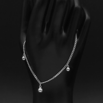 Lắc Chân Nữ Bạc Hiểu Minh LC187 chuông bạc ta