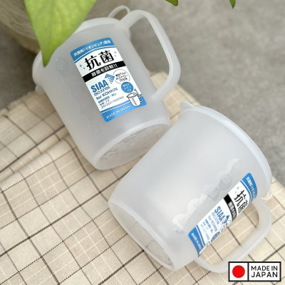 Cốc nhựa kháng khuẩn có vạch chia Nakaya 330ml - Hàng nội địa Nhật Bản nhập khẩu chính hãng