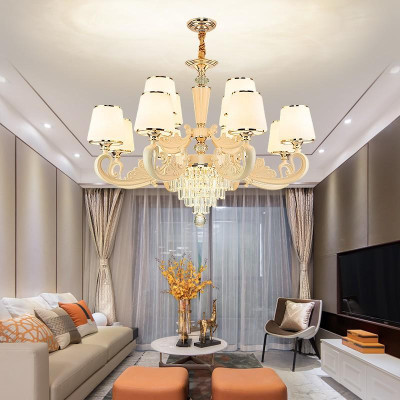 Đèn chùm KATI 12 tay , 8 tay hàng chuẩn xịn phong cách hiện đại - kèm bóng Led chuyên dụng (ảnh chụp thật 100%)