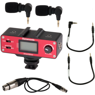 Micro Thu Xử Lý Âm Thanh Dành Cho Điện Thoại Saramonic Smart Mixer - Tương Thích Với Iphone và Android - Hàng Chính Hãng 