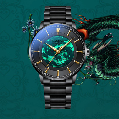 Đồng hồ nam chính hãng KASSAW FS4-1 Kính sapphire ,chống xước,Chống nước 50m,Bảo hành 24 tháng,Máy cơ (Automatic),Dây Kim loại Thép không gỉ 316L