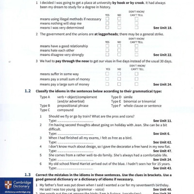 English Idioms in Use Intermediate Book With Answers (Vocabulary In Use)