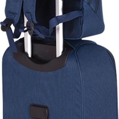 Bộ Vali (56 x 36 cm) Kèm Balo Laptop (42 x 35 cm) Macat AC19T - Xanh Navy