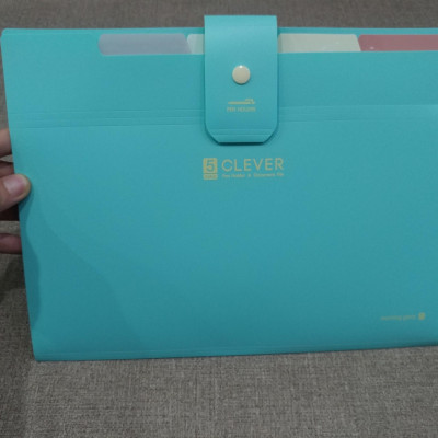 Bìa 5 Ngăn Clever Simple (Màu Mint) - Morning Glory 79275