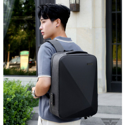 Balo Nam Tích Hợp Khóa Chống Trộm Cao Cấp Teement, Chống Rạch, Chống Nước, Chống Xước Thời Trang Phong Cách Mới - Hàng Chính Hãng