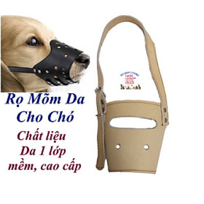 Rọ mõm Chó Chất liệu da cao cấp 1 lớp mềm mại siêu bền Dễ chịu khi đeo Giúp thú cưng Không cắn phá Không sủa theo ý muốn
