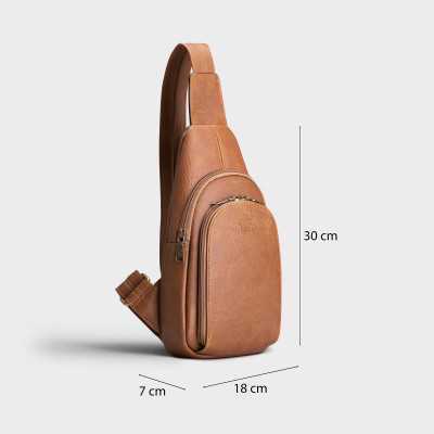 Balo Lata ( Thời trang nam đi chơi - Balo đeo chéo da BALC28 )