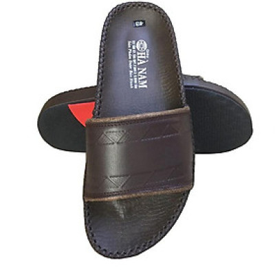 Dép Nam Quai Ngang Da Bò Thật TiTi ĐÔ Cao Cấp DN267d