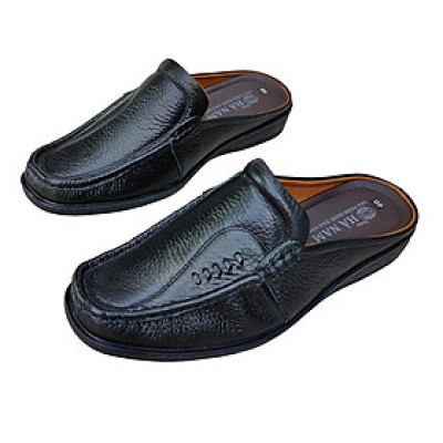 Dép Bít Mũi Nam Da Bò Thật TiTi ĐÔ Cao Cấp GSB20146b