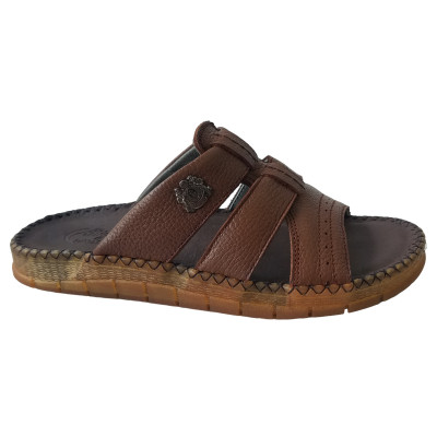 Dép Nam Quai Ngang Đế Doctor BIGGBEN Da Bò Thật DN336