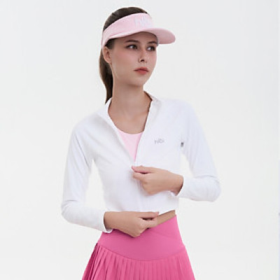 Áo Khoác Thể Thao Nữ Hibi Sports JA101 - Kiểu Tay Dài Có Khóa Kéo, Form Ôm Dáng