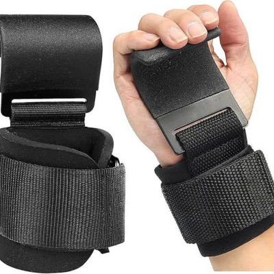 Quấn Cổ Tay Tập Xà Đơn Có Móc Thép (3 Màu) , Găng Tay Có Móc Nâng Tạ