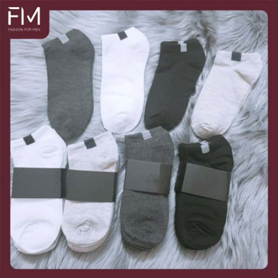 Combo 2 đôi vớ trơn cổ ngắn, tất công sở sợi cotton cao cấp, không xù lông - FORMEN SHOP - FMCB2CA042