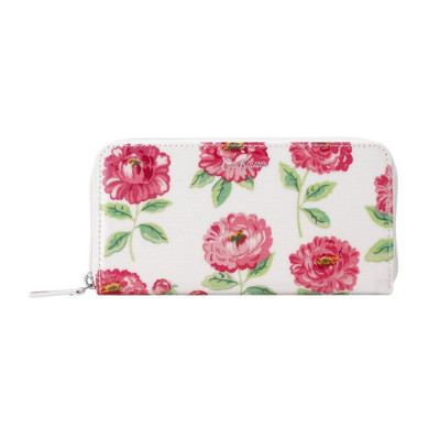 Cath Kidston - Ví cầm tay Continental Zip Wallet Dahlia - 1010015 - Warm Cream