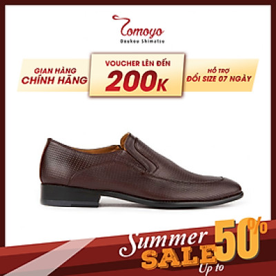 Giày tây nam Loafer Tomoyo vân sọc nhỏ TMN10202