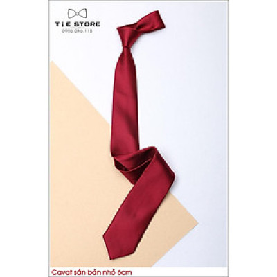 Cavat nam chất sần bản nhỏ 6cm - Cavat công sở