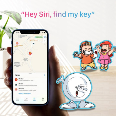 Thiết Bị Định Vị MiLi MiTag HD-P16 Tương thích App Find My Trên I.phone, Chống Nước IP67, Kết Nối 120m - Hàng Chính Hãng