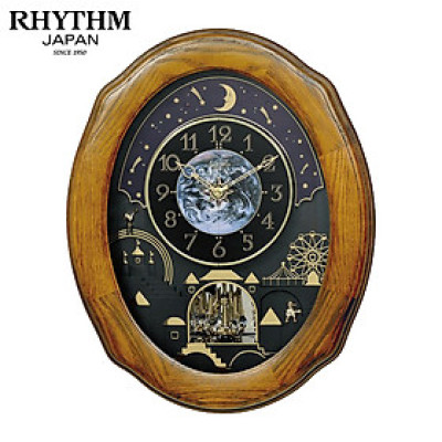 Đồng hồ Rhythm Magic Motion 4MH438WU06 – 42.4 x 52.5 x 12.5cm. Dùng PIN.