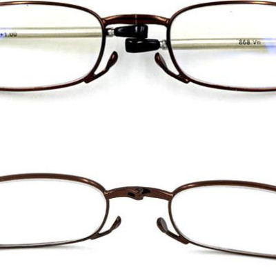 Kính gập 868 màu nâu tròng lão 1.5 độ