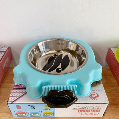 Bát Ăn Inox Gài Chuồng Cho Chó Mèo Nhiều Mẫu