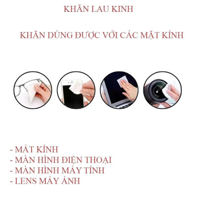 Combo 200 Khăn Lau Mắt Kính Nano Chống Mờ Sương Công Nghệ Nhật Bản Mẫu Mới - Hàng Chính Hãng 