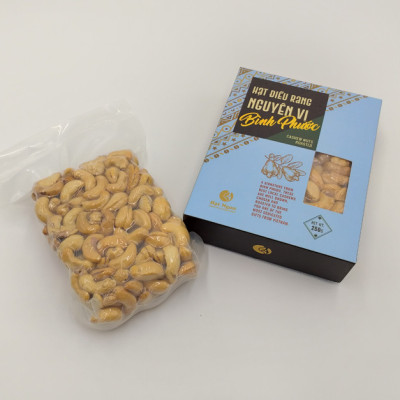 HẠT ĐIỀU BÌNH PHƯỚC RANG NGUYÊN VỊ KHÔNG MUỐI - HỘP 250G