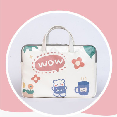 Túi xách da chống sốc laptop máy tính surface, túi công sở nữ cặp đựng laptop cute dễ thương