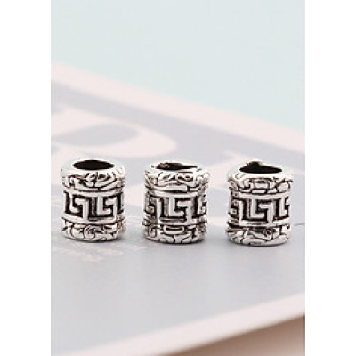 Combo 3 cái charm bạc trụ xỏ ngang - Ngọc Quý Gemstones