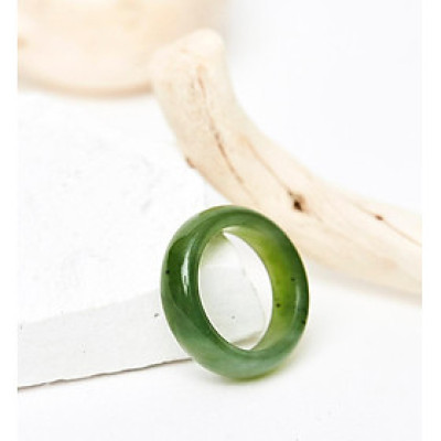 Nhẫn nữ ngọc bích mệnh hỏa, mộc - Ngọc Quý Gemstones