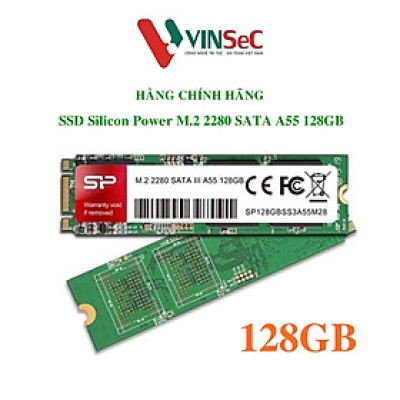 SSD Silicon Power M.2 2280 SATA A55 128GB - Hàng chính hãng