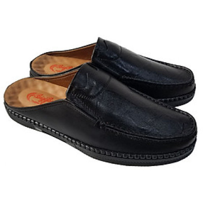 Dép Bít Mũi Nam Da Bò BIGGBEN Cao Cấp SB97