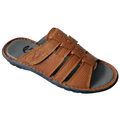 Dép Nam Quai Ngang BIGGBEN Da Bò Thật DN353