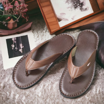 DÉP KẸP CHẤT LIỆU DA BÒ VATIS