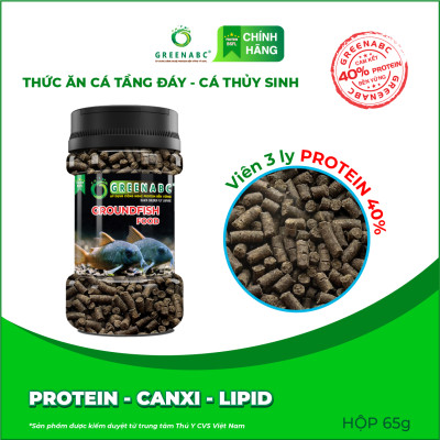 Thức ăn cá Chuột, cá Lau Kính, cá Tỳ Bà, cá Chạch, cá Oto, cá Chép,… GREENABC - Tăng kích thước, lên màu đẹp - Hộp 65g