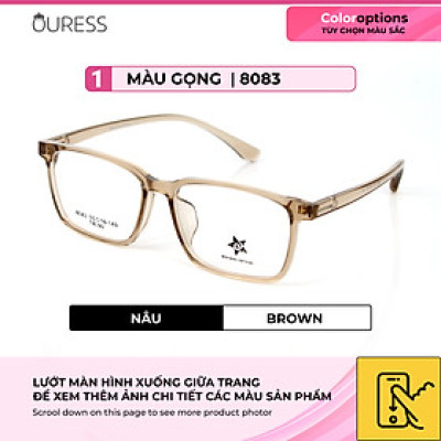 Gọng kính 8083 nhựa cao cấp siêu bền thời trang cá tính nam nữ OURESS