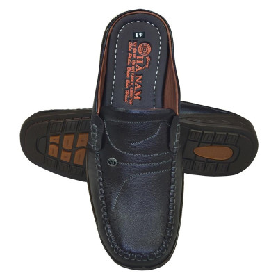 Dép Bít Mũi Nam Da Bò Thật TiTi ĐÔ Cao Cấp GSB2100d