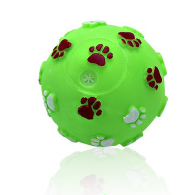 Đồ chơi bóng cao su hình dấu chân cho chó mèo có kèn
