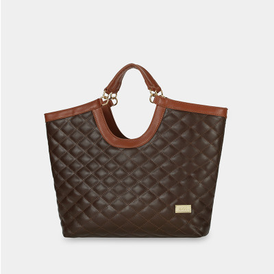 Túi xách nữ công sở đựng tài liệu A5 IDIGO FB2 - 5054, túi đeo chéo nữ chần trám dạo phố phong cách Hàn Quốc