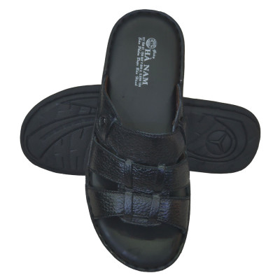 Dép Nam Quai Ngang TiTi ĐÔ Da Bò Thật Cao Cấp DNA2119