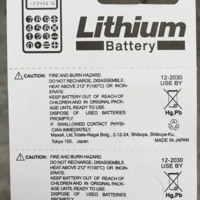 Pin CR2032 Maxell Lithium 3V vỉ 5 viên