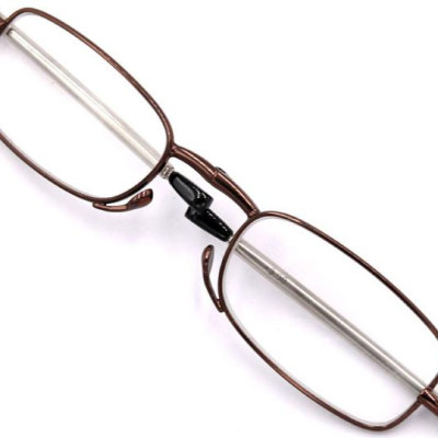 Kính lão gọng xếp 868 màu nâu tròng lão từ 1 độ đến 4 độ