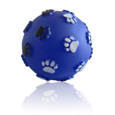 Đồ chơi bóng cao su hình dấu chân cho chó mèo có kèn
