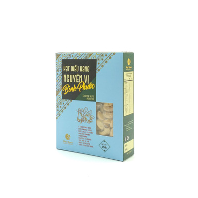 HẠT ĐIỀU BÌNH PHƯỚC RANG NGUYÊN VỊ KHÔNG MUỐI - HỘP 250G